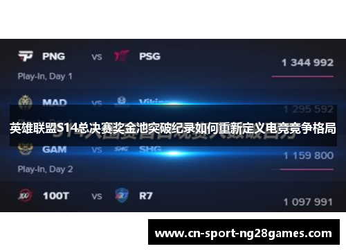 英雄联盟S14总决赛奖金池突破纪录如何重新定义电竞竞争格局 英雄联盟S14总决赛奖金池突破纪录如何重新定义电竞竞争格局
